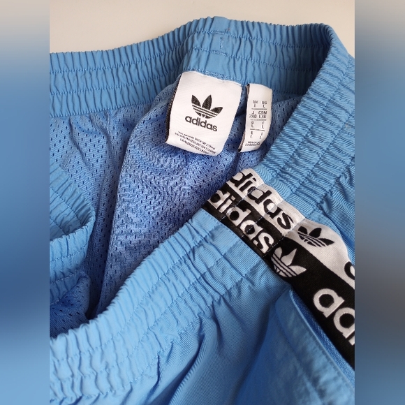 Adidas Originals Carolina Sky Blue Track Pants with Logo Tape. - Picture 4 of 7